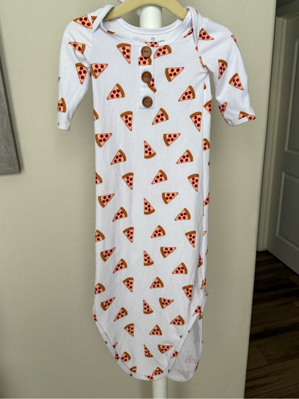 Caden Lane Pizza Knotted Gown 0-3 Months